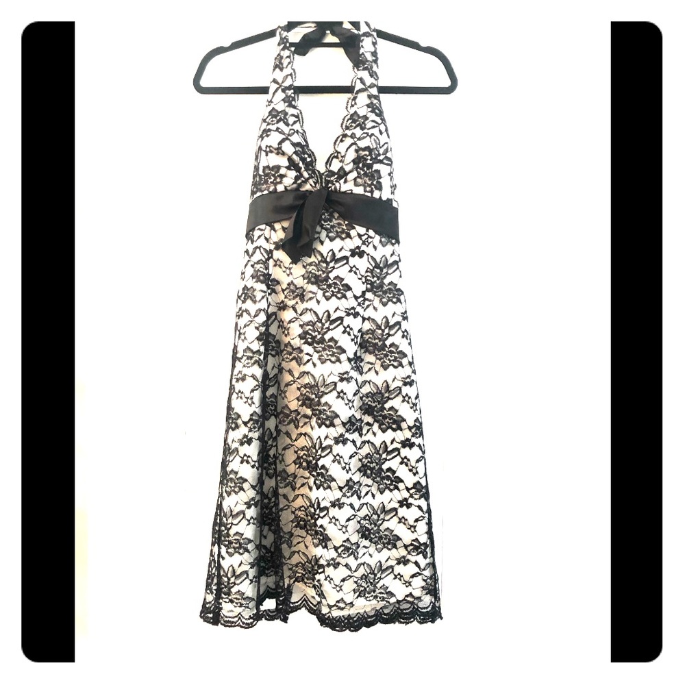 Halter cocktail dress